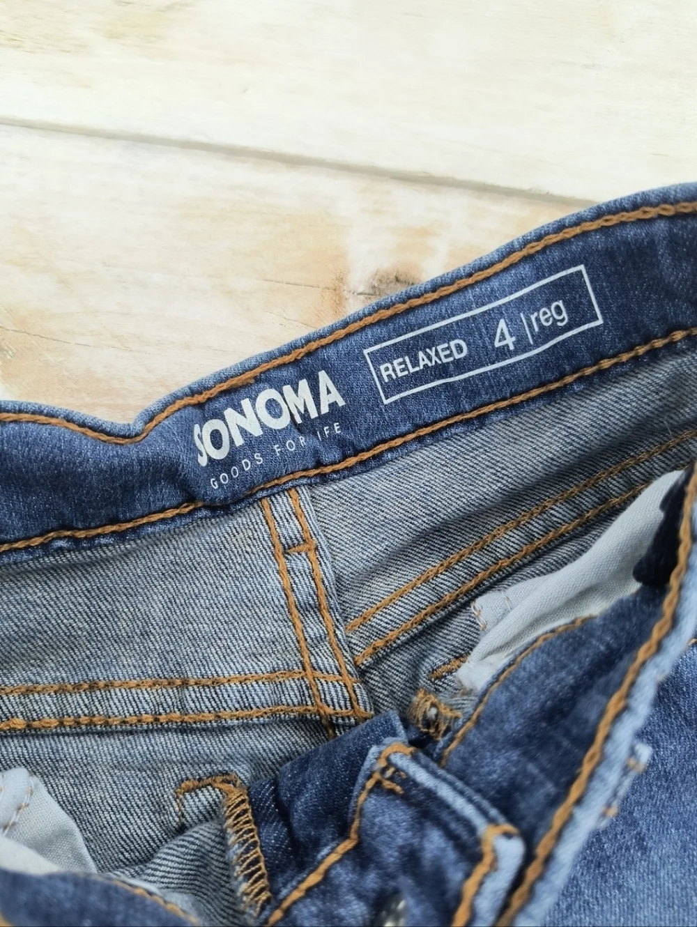 Sonoma Boys Relaxed Fit Denim Light Blue Jeans Size 4 Regular